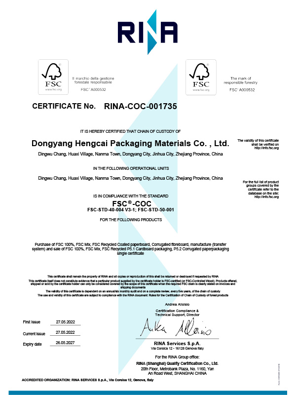 FSC Certificate